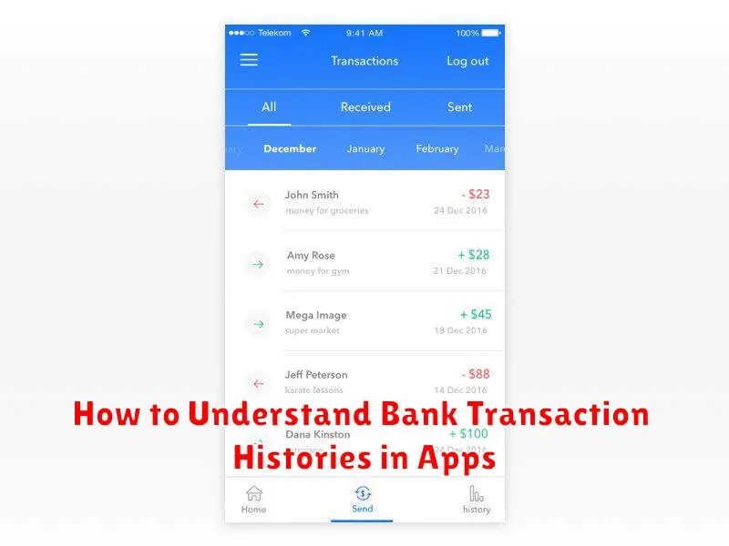 How to Understand Bank Transaction Histories in Apps